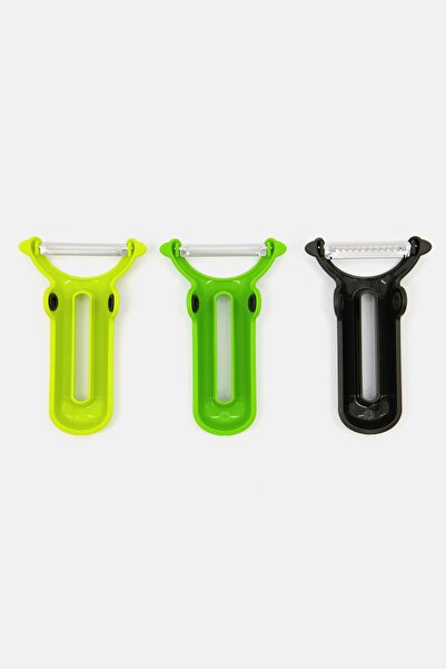 Chefn Stack and Peel 3 Pcs Peeler Set, Lime Green