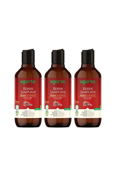 Agarta Natural Shampoo Reishi 400 ml X 3 Pieces