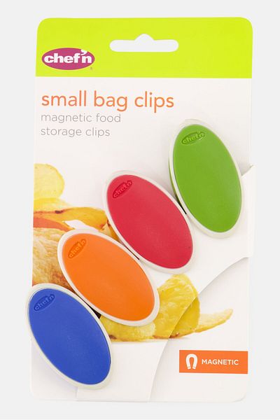 Chefn 4 Pieces Small Bag Magnetic Storage Clips, Blue