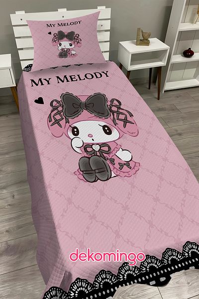 dekomingo My Melody Baby and Children's Room Pike Set with Pink Lace