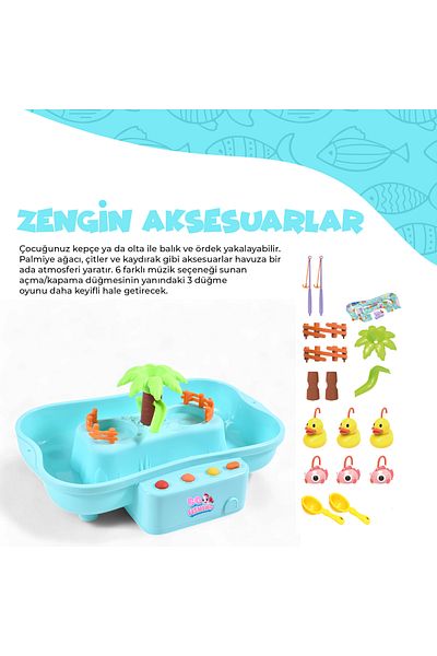 Ogi Mogi Toys Wasserzirkulations-Angelspiel mit Batterie und Musik