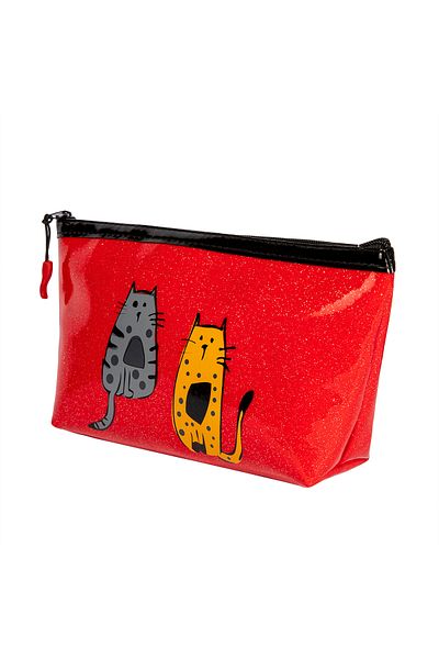 Biggdesign Cats Glossy Makeup Bag