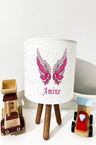 dekomingo Pink Wing Baby and Children's Room Lampshade