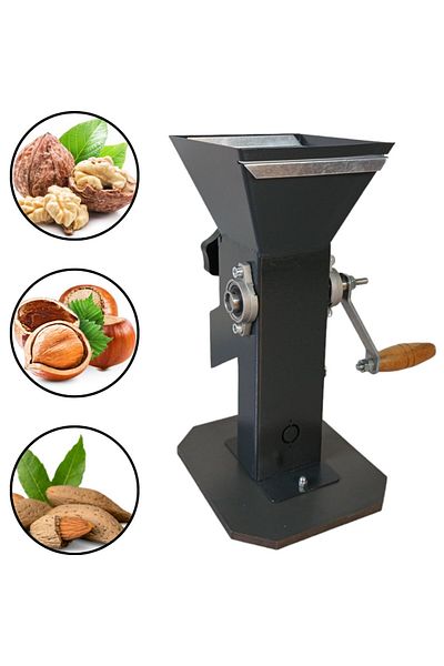 BİLGİN Bilgin B15 Manual Handle Almond Nut Walnut Crushing Machine-Drill Compatible