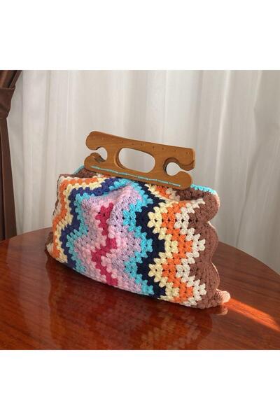 DMLS Damla Stor ръчно плетена чанта