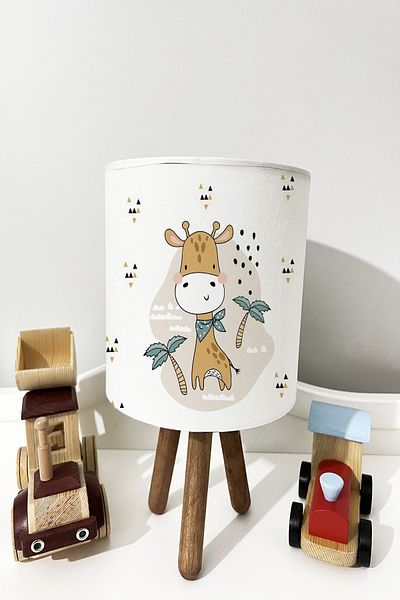 dekomingo GIRL TROPICAL PATTERNED CHILDREN'S ROOM LAMP