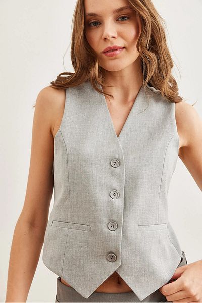 İKLİM LİFE Buttoned Fabric Vest