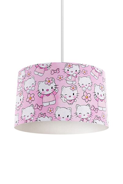 dekomingo HELLO KİTTY DESENLİ BEBEK VE ÇOCUK ODASI AVİZE