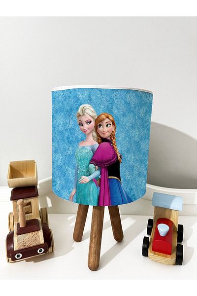 dekomingo Elsa and Anna Blue Children's Room Lampshade