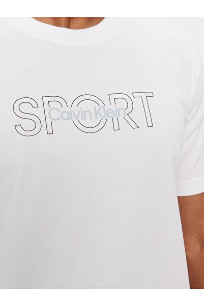 Calvin Klein Erkek Beyaz T-shirt