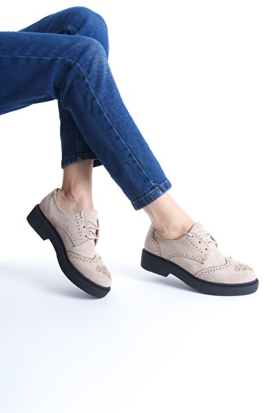 Modabuymus Yampa Ten Suede Oxford Casual Comfortable Women's Shoes