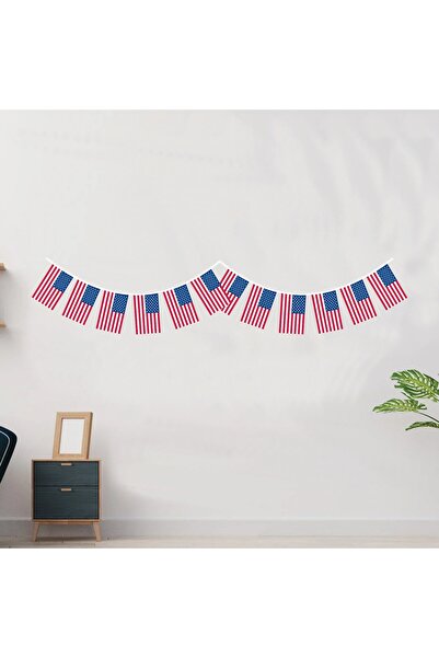 Asyabayrak Amerika Bayrağı Süsleme Bayrağı 2 MT