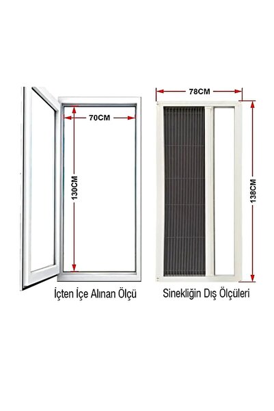 Akpen Akordeon Pileli Pilise Kapı Sineklik Altın Meşe, 90x210 Cm. Istenilen Ölçüde