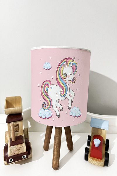 dekomingo CLOUD PINK HORIZONTAL UNICORN BABY AND CHILDREN'S ROOM LAMP