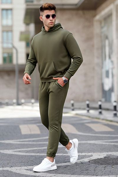 BayBayan Ανδρικό Basic Model Σετ αθλητικής φόρμας από μαλακό βαμβάκι