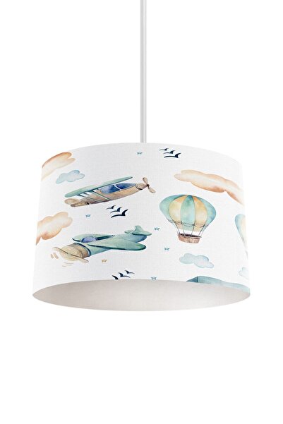 dekomingo Şehir Balon Ve Uçaklı DESENLİ ÇOCUK VE BEBEK ODASI