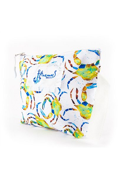 ANEMOSS Colorful Crab Patterned Makeup Bag