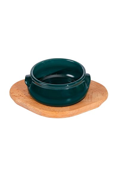 tureks pottery 13cm Full Glazed Bowl with Handle