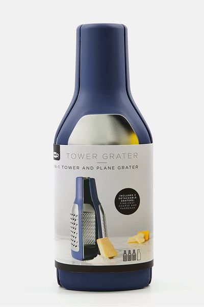 Chefn 2 In 1 Tower And Plane Grater, Slate Blue
