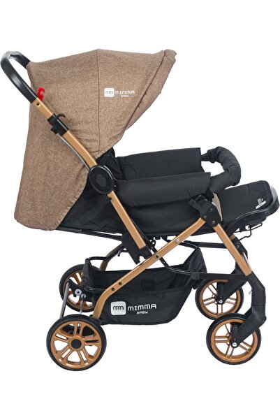 Mimma Baby Olympus Gold Antrasit Çift Yönlü Bebek Arabası Taşıma