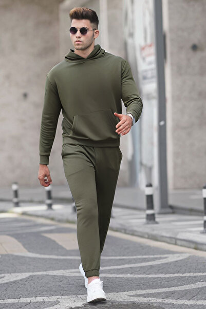 CMZ COLLECTİON Ανδρικό σετ φούτερ με κουκούλα oversized και ελαστικά μανίκια