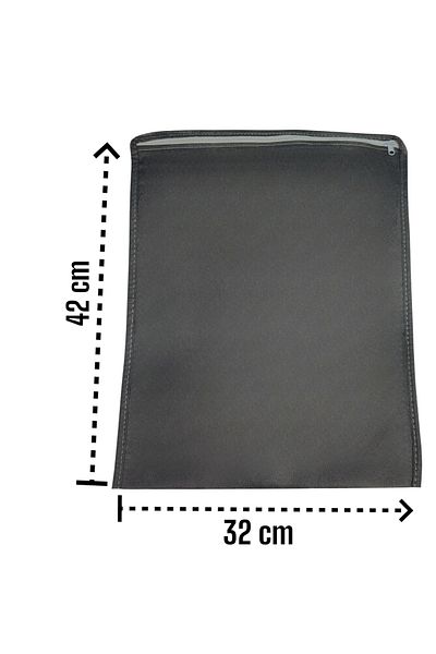 Balkan Room 6 Pieces Anthracite Color Storage Bag - Travel Scribe Multi-Purpose Zippered Suitcase Organizer