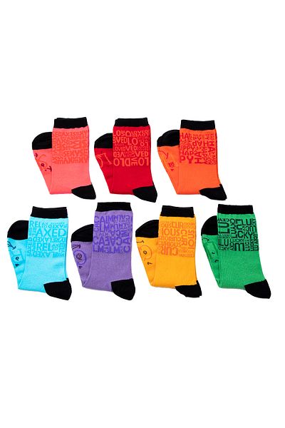 Biggdesign Moods Up 7 Pcs Female Socket Socks