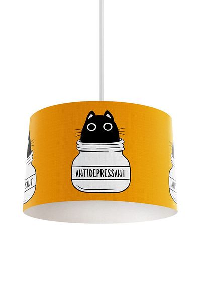 dekomingo ANTI DEPRESAN - Black Cat Baby and Children's Room Chandelier