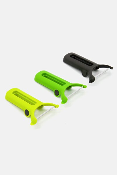 Chefn Stack and Peel 3 Pcs Peeler Set, Lime Green