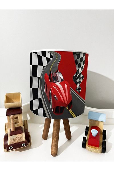 dekomingo Rally Car Kids Children's Room Lampshade