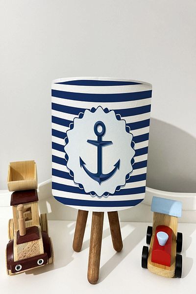 dekomingo ANCHOR PATTERNED BABY AND CHILDREN'S ROOM LAMP