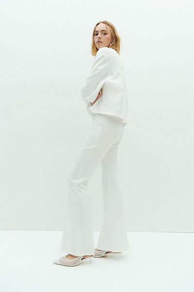 H&M Flared fine-knit leggings