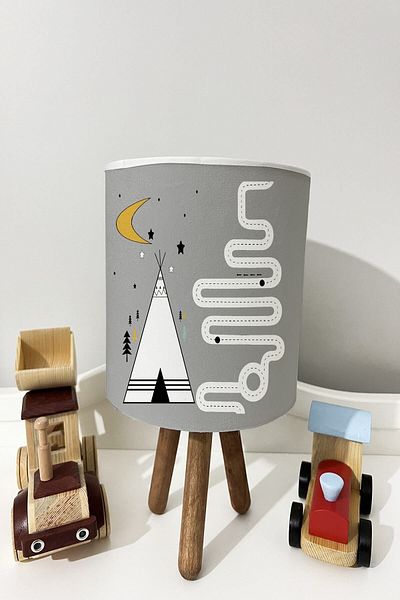 dekomingo ÇADIR ROAD PATTERNED BABY AND CHILDREN'S ROOM LAMP