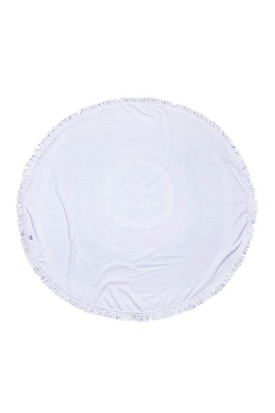 Biggdesign Prosop de plajă rotund cu model de ochi rău, bumbac, microfibră, moale, absorbant de apă