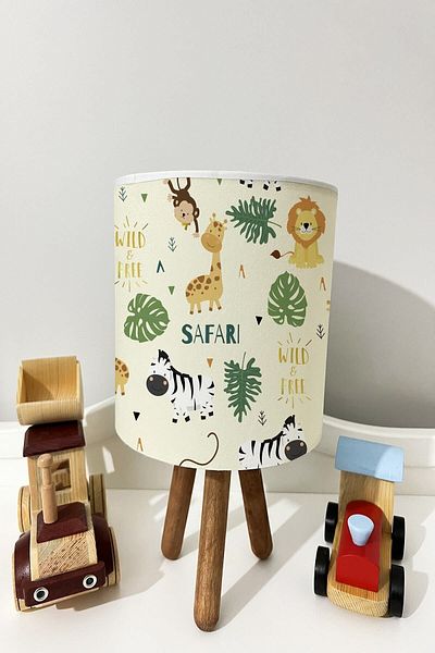 dekomingo SAFARI PATTERNED BABY AND CHILDREN'S ROOM LAMP