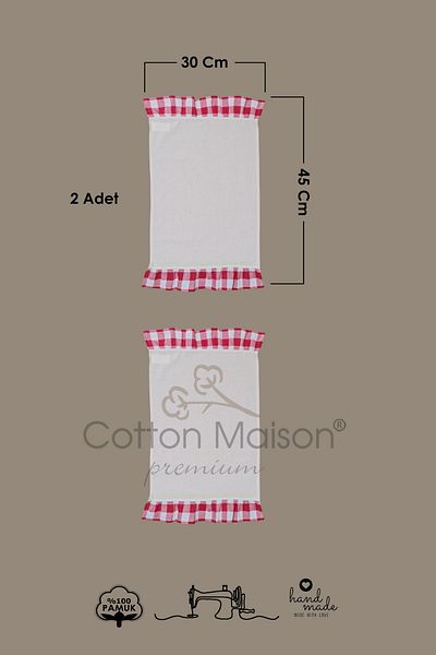 cotton maison Retro Ruffled American Service Set of 2 - 30X45 cm