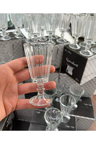 ORTAKÖY CENNETİ 6-Piece Flute Coffee Water Glass Goblet Glass