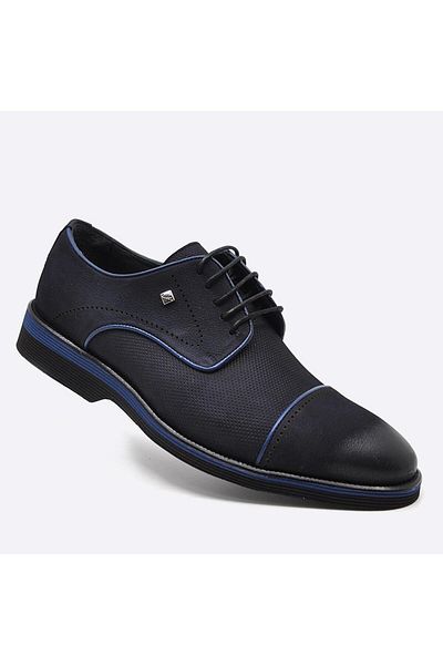 Fosco Pantofi casual pentru bărbați din piele naturală bleumarin 2960 49 44