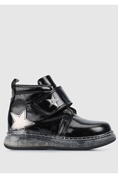 Kiddo Siyah Deri Erkek Çocuk Bot