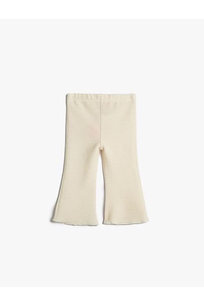 Koton Basic Velvet Tights with Elastic Waist Legs