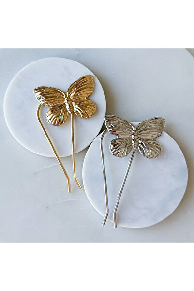 CHARMLUCKY KELEBEK METAL TOPUZ TOKASI