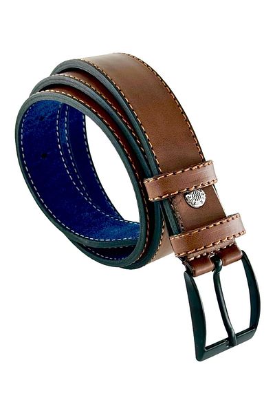 Süzer Deri 3 cm кафяв детски класически колан за сервитьори от изкуствена кожа - G9