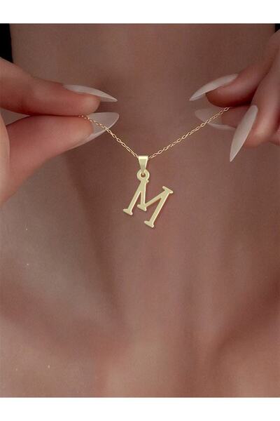 JEWELAi 14 ayar altın M Harfi Kolye Ucu 0.3 gr, KC16976 Kodlu
