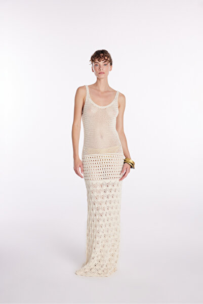 adL Askılı Salaş Triko Elbise