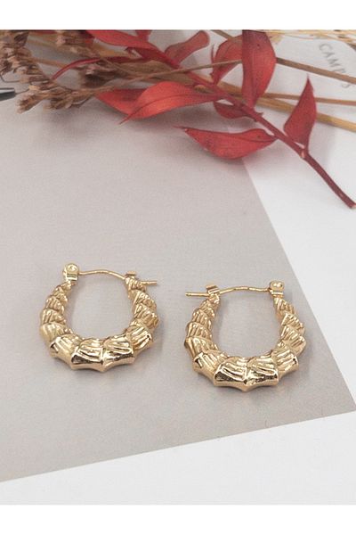 Siya Silver Vintage Twisted Women's Earrings - Anti-Tarnish Steel