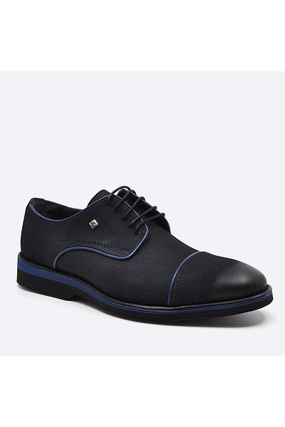 Fosco Pantofi casual pentru bărbați din piele naturală bleumarin 2960 49 44
