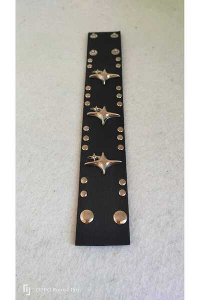 Fugusugu Three Star Black Bracelet