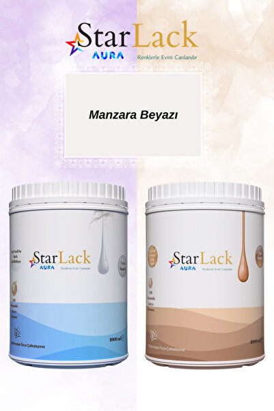 starlack Aura 1000ml 1000ml Akrilik Su Bazlı Hobi Dönüşüm Boya&vernik Seti ( ...