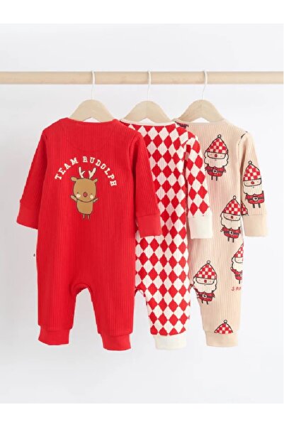 Next Baby 100% Cotton Christmas Set Rudolph Sleeping Bags 3 Pack