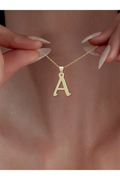 JEWELAi 14 ayar altın A Harfi Kolye Ucu 0.3 gr, KC16912 Kodlu